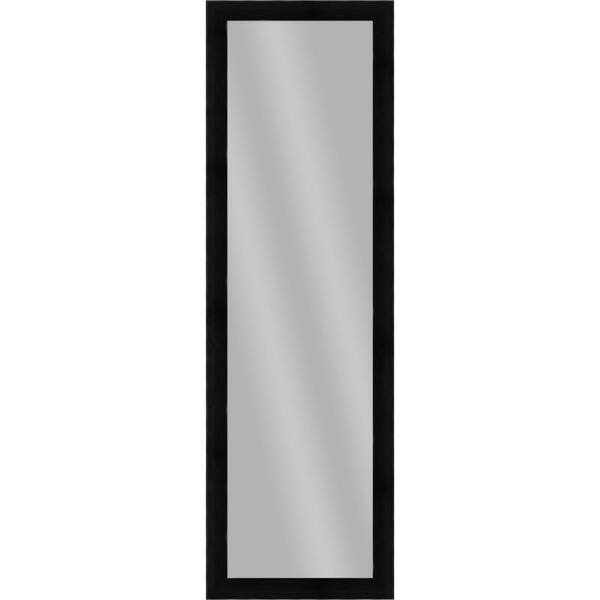 PTM Images Large Rectangle Wood Grain Black Art Deco Mirror (51.875 in. H x 15.875 in. W)