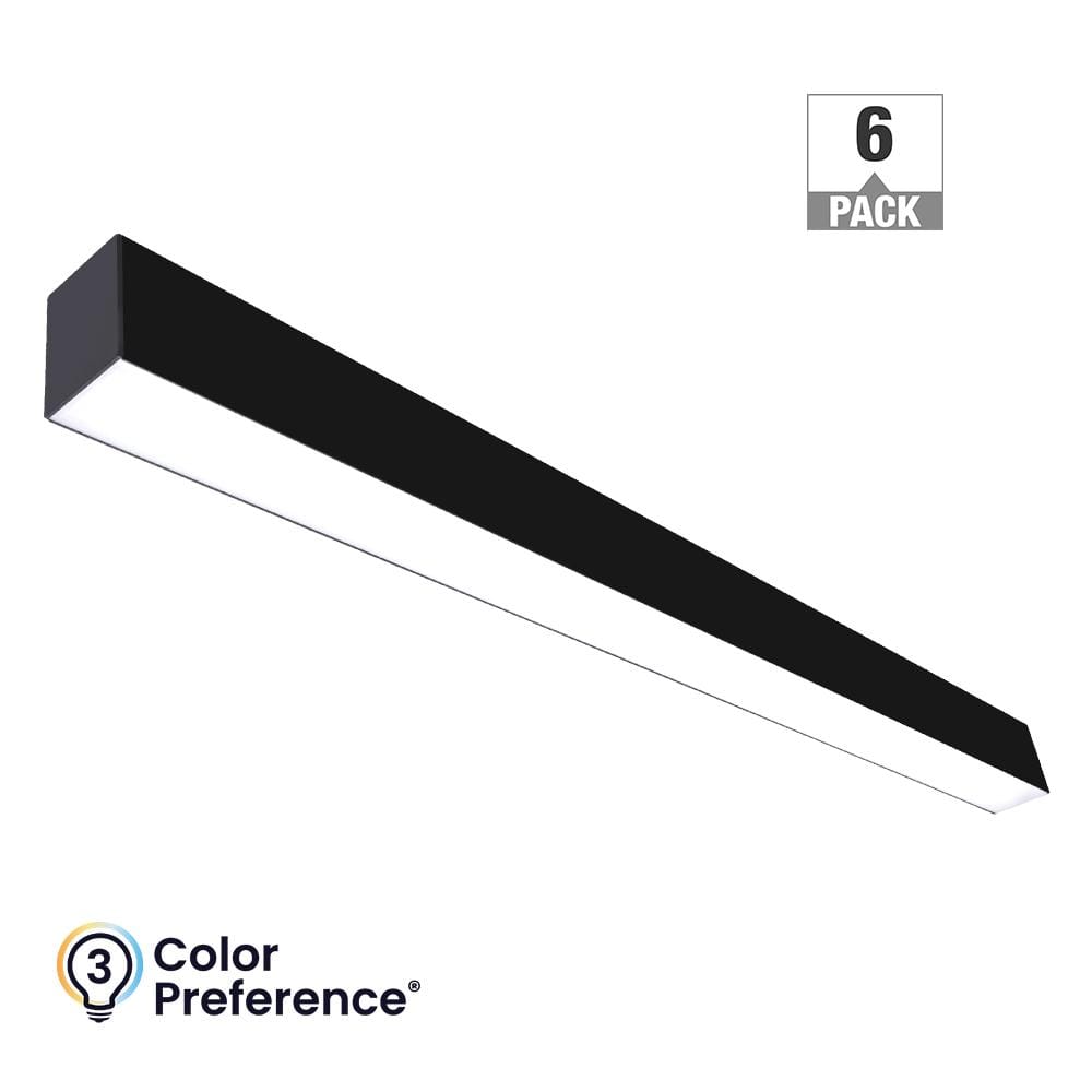 Reviews for ETI LIGHTING 4 ft. 64Watt Equivalent Integrated LED Black Strip Light Fixture