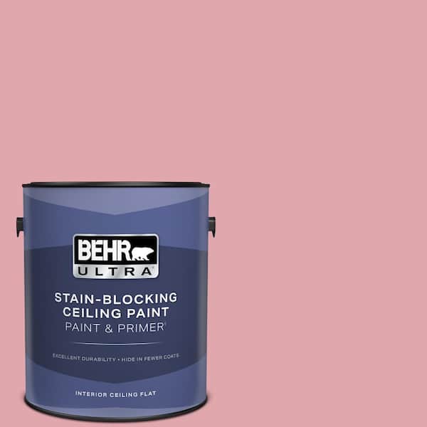 1 gal. #M150-3 Apple Blossom Ceiling Flat Interior Paint with Primer