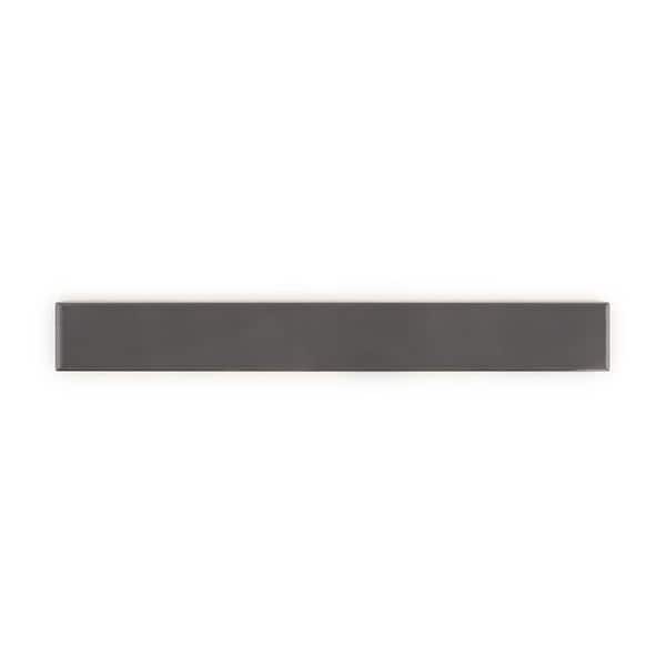 Rail Charcoal 2 in x 16 in Subway Glossy Ceramic Wall Tile (10.763 sq. ft./Case)