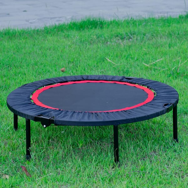 40 in. Black Mini Exercise Trampoline for Adults or Kids WYB33-18