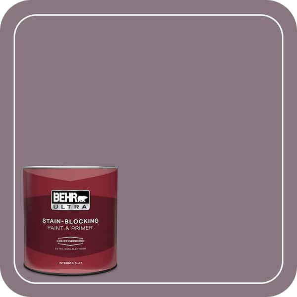 BEHR ULTRA 1 qt. #ECC-18-3 Blooming Wisteria Extra Durable Flat Interior Paint & Primer