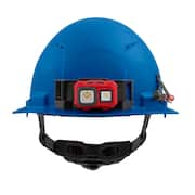 BOLT Blue Type 1 Class C Front Brim Vented Hard Hat with 6-Point Ratcheting Suspension (10-Pack)