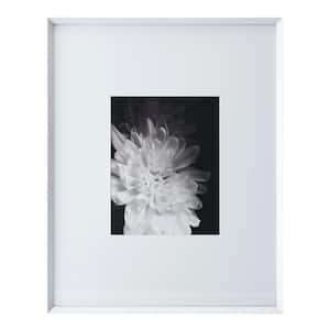 16 x 20 in. Matted Metal Silver Picture Frame, fits 8 x 10 in Photo with mat
