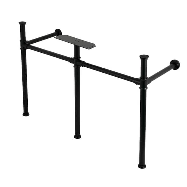 Kingston Brass Imperial Stainless Steel Console Sink Leg in Matte Black