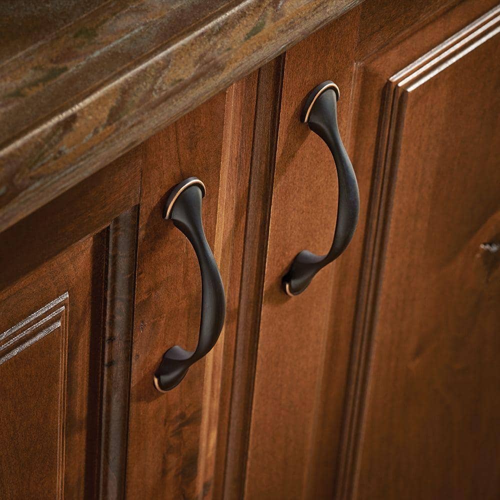 Brushed Copper 3" Arch Cabinet Pull with Mounting Hardware