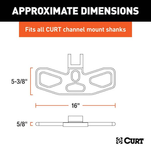 CURT Adjustable Channel Mount Hitch Step 45909 The Home Depot