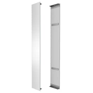 Adrinfly White Aluminum Z Hanger Interlocking Wall Mounting