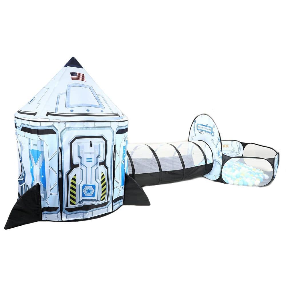 Rocket Ship Series Indoor/Outdoor Playhouse with Play Tunnel and Ball Pit for Toddlers (3 in 1 Kids Tent) price history on PriceWatchPro