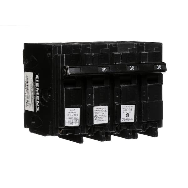 Siemens 30 Amp Three-Pole Type HQP 66kA Circuit Breaker