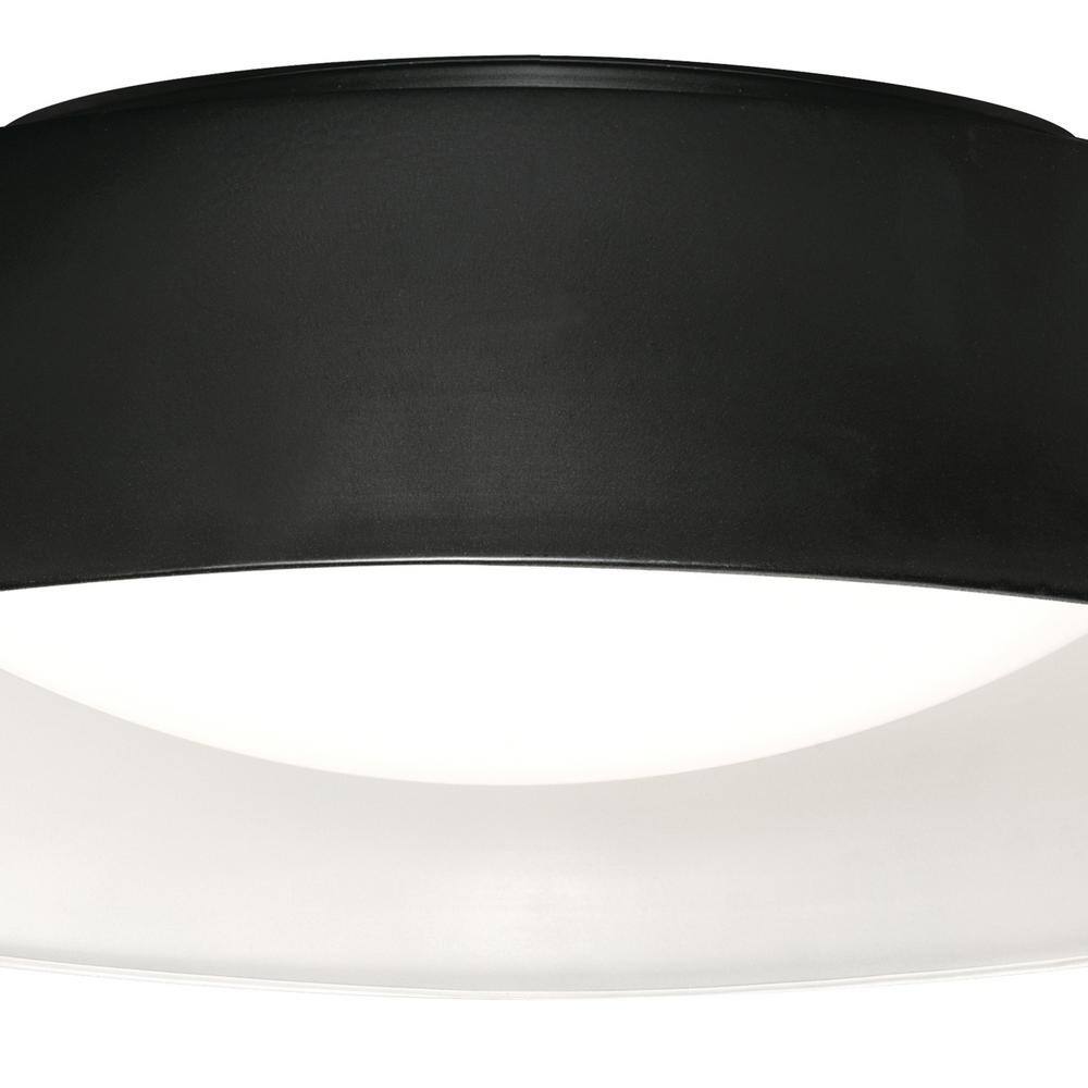 Duncan 20" LED Energy Star Flush Mount in Black and White