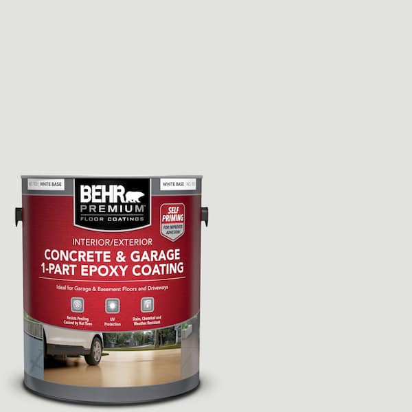 1 gal. #BL-W13 Silver Polish Self-Priming 1-Part Epoxy Satin Interior/Exterior Concrete and Garage Floor Paint