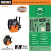 RIDGID 5 Gallon 5.0 Peak HP Portable Wall-Mountable Wet/Dry Shop Vacuum  with Filter, Hose, Accessories and LED Car Nozzle WD5500A - The Home Depot