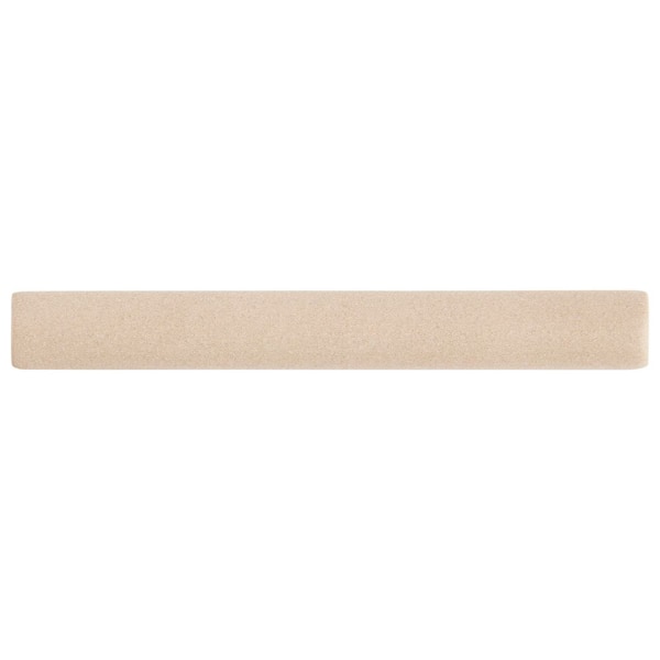 Stacy Garcia Avento Sand Beige 0.47 in. x 4.64 in. Matte Ceramic Bullnose Wall Tile (0.01 sq. ft. / Each)