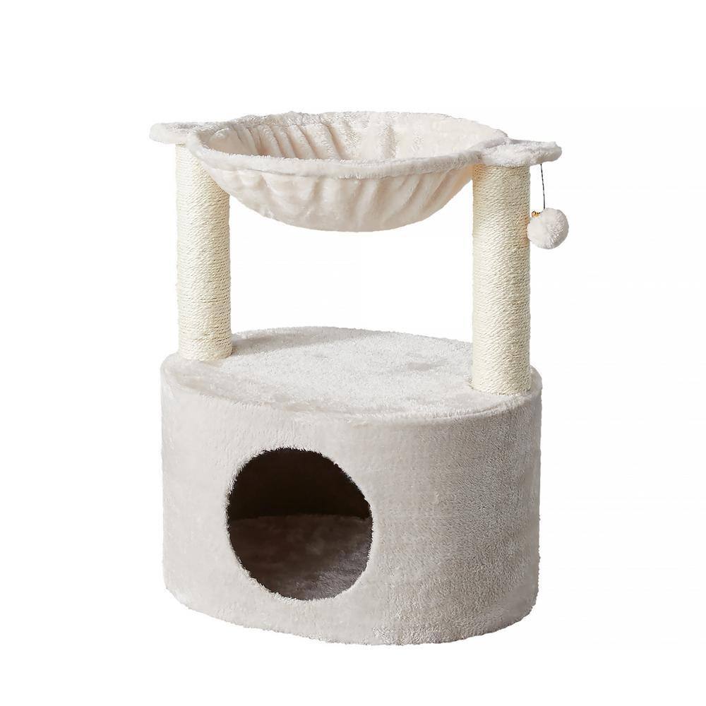 Holly Cream Cat Tree with Condo and Hammock price history on PriceWatchPro