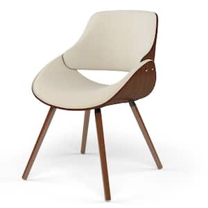 Malden Bentwood Dining Chair with Wood Back in Natural Woven Fabric