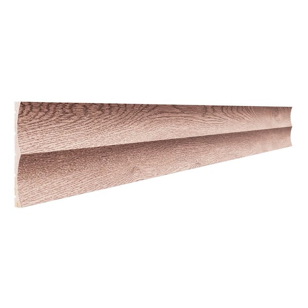 0.375 in. D x 5 in. W x 47.5 in. L Unfinished Red Oak Wood Accent Wall Panel Moulding