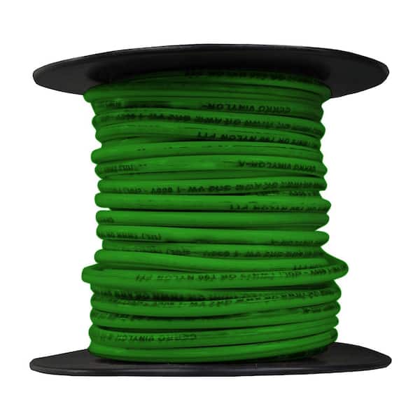 25 ft. 12 Gauge Green Solid CU THHN Wire