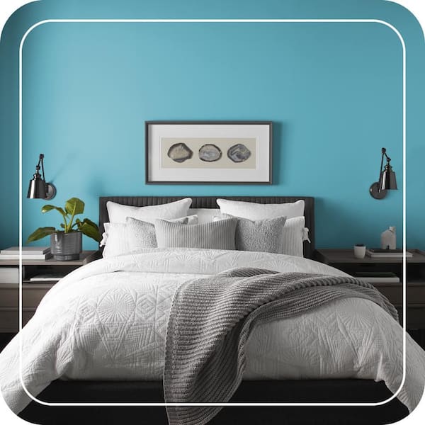 BEHR ULTRA 1 qt. #T15-11 Sonic Blue Extra Durable Flat Interior