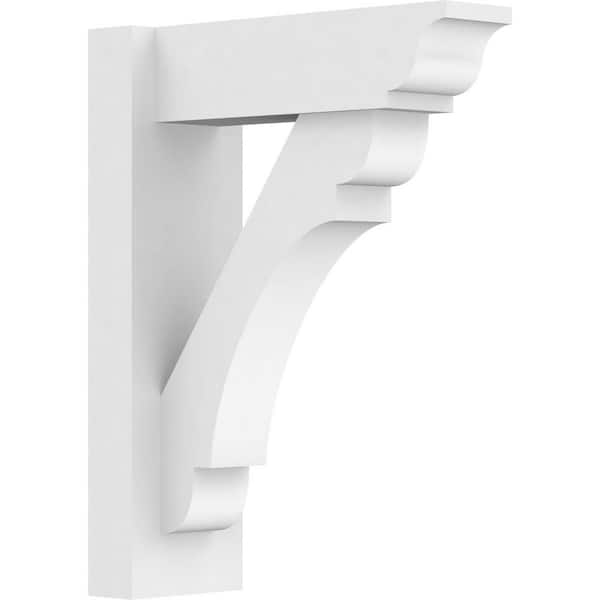 Ekena Millwork Olympic 5 in. W x 18 in. H x 14 in. D Signature Urethane Polyurethane Outlooker with Traditional Ends