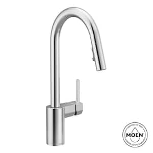 Align Chrome 15.63 in. H Pull Down Sprayer Kitchen Faucet with Power Clean and 360° Spout Swivel