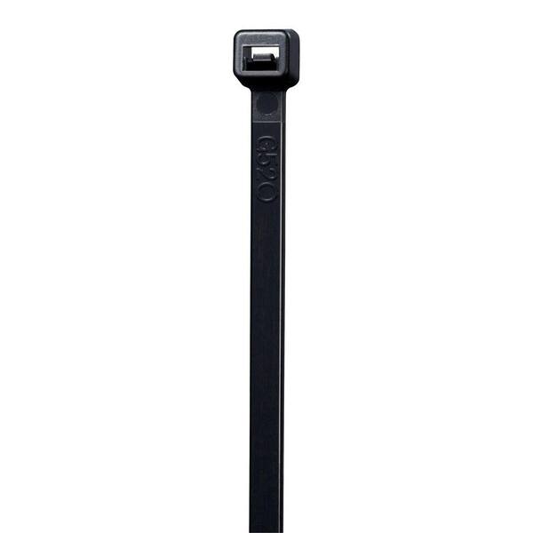 8 Inch Black UV Heavy Duty Cable Tie - 100 Pack