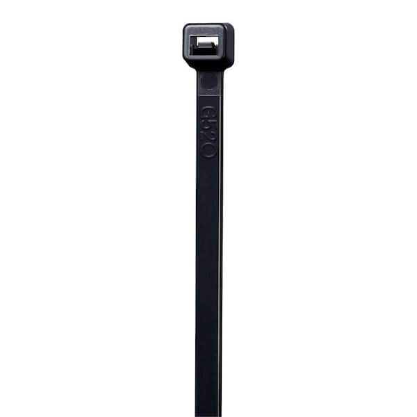 High Tensile Strength Conduit Tool UV Resistant 500 Pack Black Cable Tie 14 in 