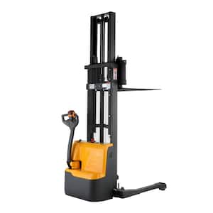 APOLLOLIFT 98 in. Lift Height 3300 lbs. Straddle Semi Electric Pallet  Stacker A-3011 - The Home Depot