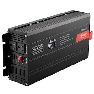 2000-Watt Pure Sine Wave Power Inverter 12V DC to 120V AC with Wireless Remote Control