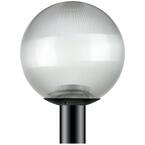 Light White Polycarbonate Globe Post, 12 White Globe Lamp Post Light Fixture