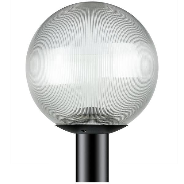 Sunlite 12 In Globe Post 1 Light Black Prismatic Polycarbonate Outdoor Top Lantern Hd02202 The Home Depot Sunlite 12 In Globe Post 1 Light Black, Polycarbonate Exterior Light Fixtures