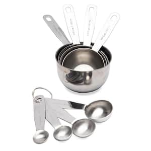 Premium 8-Piece Stainless Steel Measuring Cup and Spoon Set
