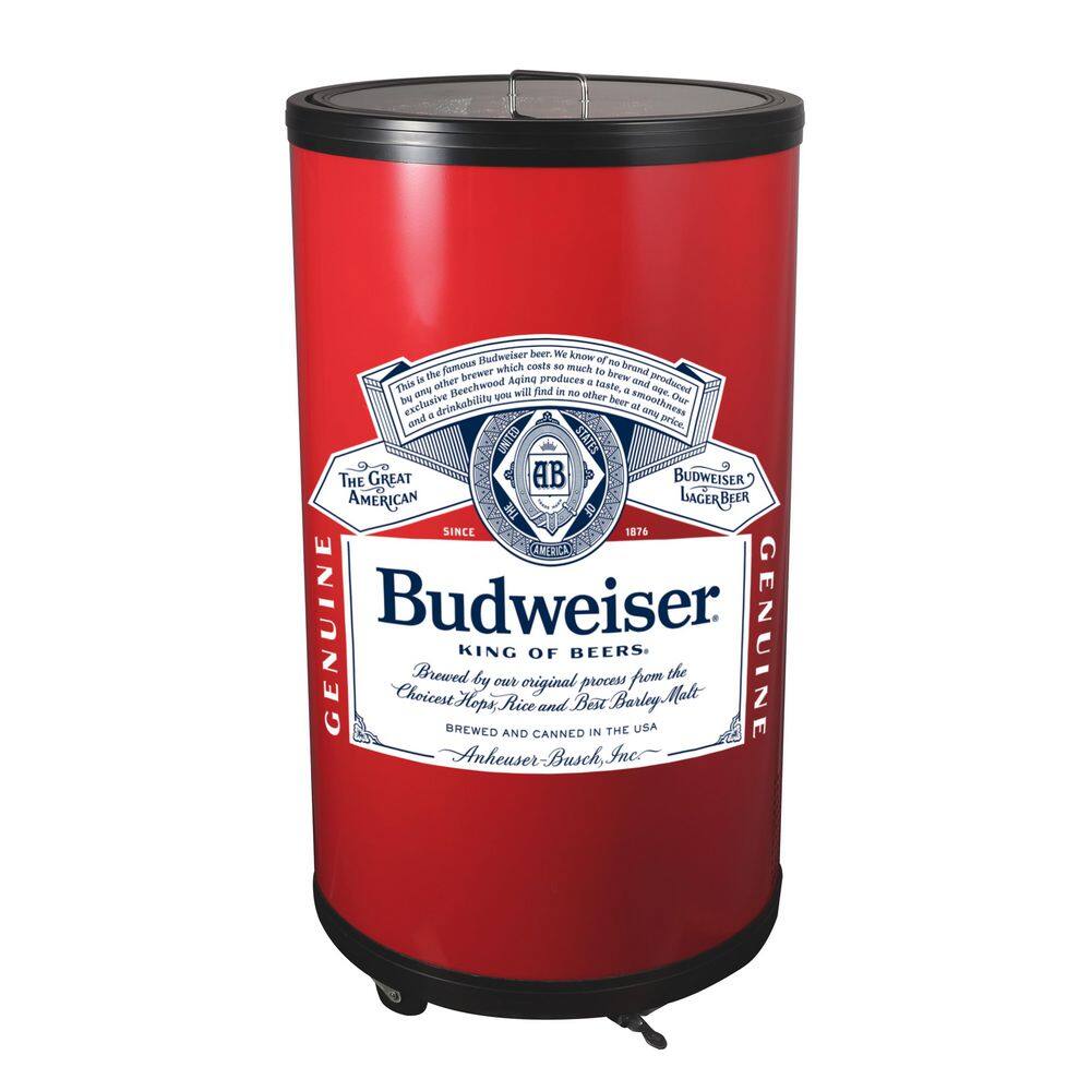 18 in. Wide Single Zone 55 Can/22 Bottle Beverage Cooler in Red