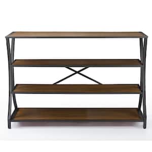 Lancashire 49 in. Brown Standard Rectangle Wood Console Table with Storage