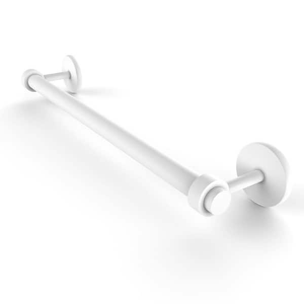 Allied Brass Satellite Orbit Two Collection 18 in. Towel Bar in Matte White