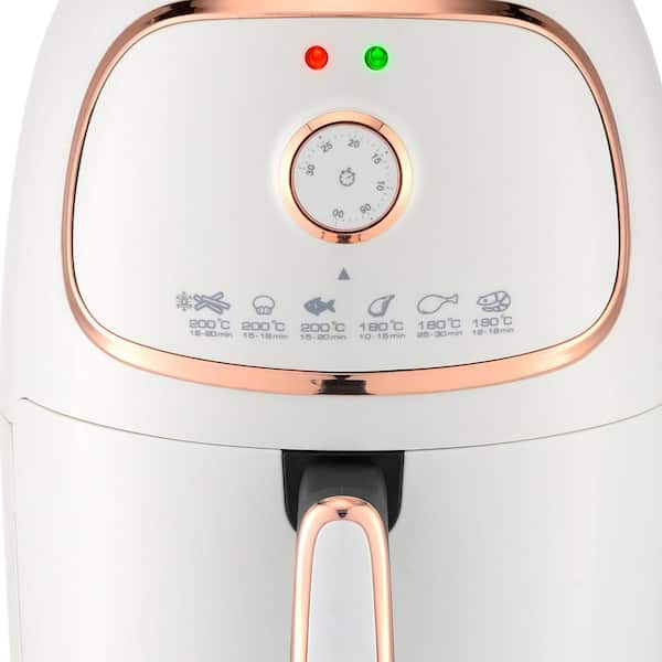 Brentwood 2 Qt. White Small Electric Air Fryer with Timer and Temp