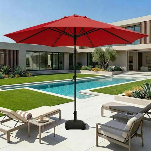 11' red patio umbrella Canopy Replacement for LYON In addition 11' Classic Umbrella - Red