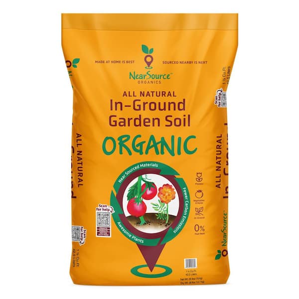NEARSOURCE ORGANICS Organic In-Ground Garden Soil 1.5 cu. ft