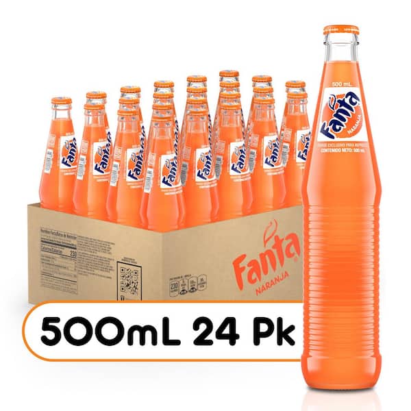 Fanta 355 ml Orange Mexico Glass Bottles (24-Pack) 049000048971