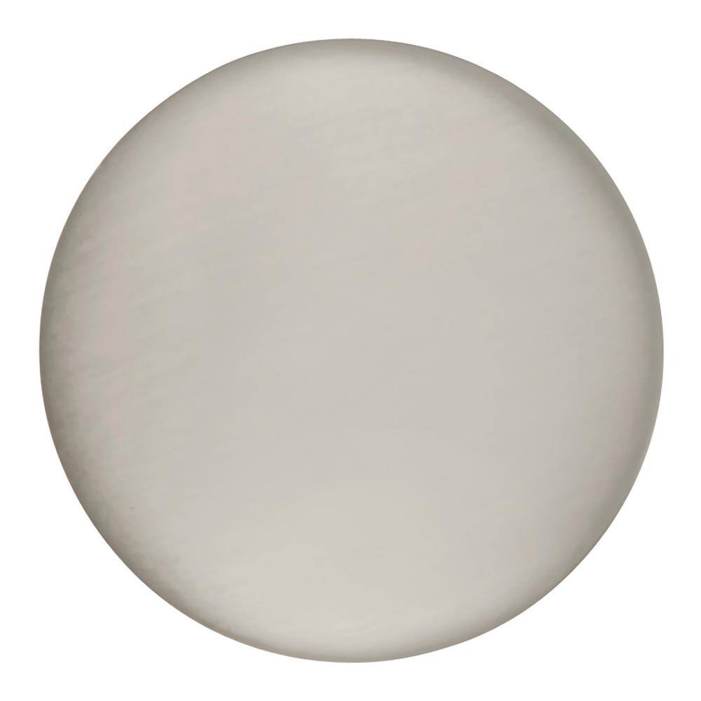 Satin Nickel Round Cabinet Knob with Mounting Hardware