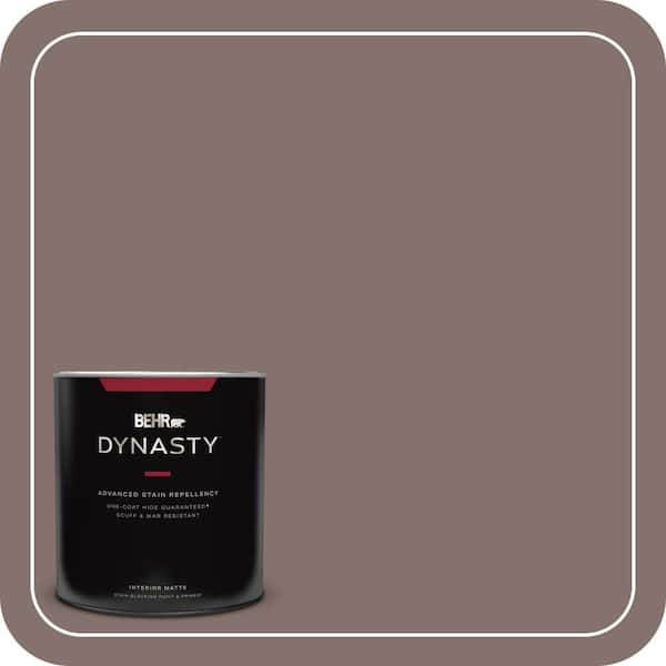 BEHR DYNASTY 1 qt. #740B-5 Bradford Brown Matte Interior Stain-Blocking Paint and Primer
