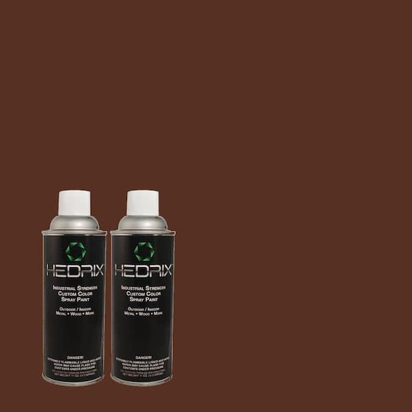 Hedrix 11 oz. Match of ECC-43-3 Chaparral Flat Custom Spray Paint (2-Pack)