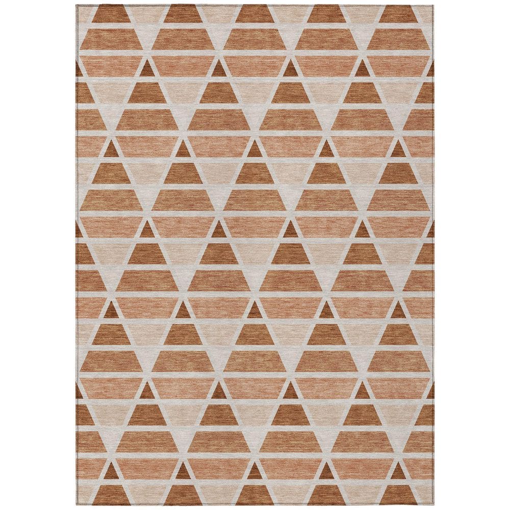 Chantille Machine Washable Indoor/Outdoor Abstract ACN2734 Terracotta 9 ft. x 12 ft. Area Rug price history on PriceWatchPro
