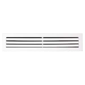 24 in. x 4 in. Aluminum Return Air Grille in White