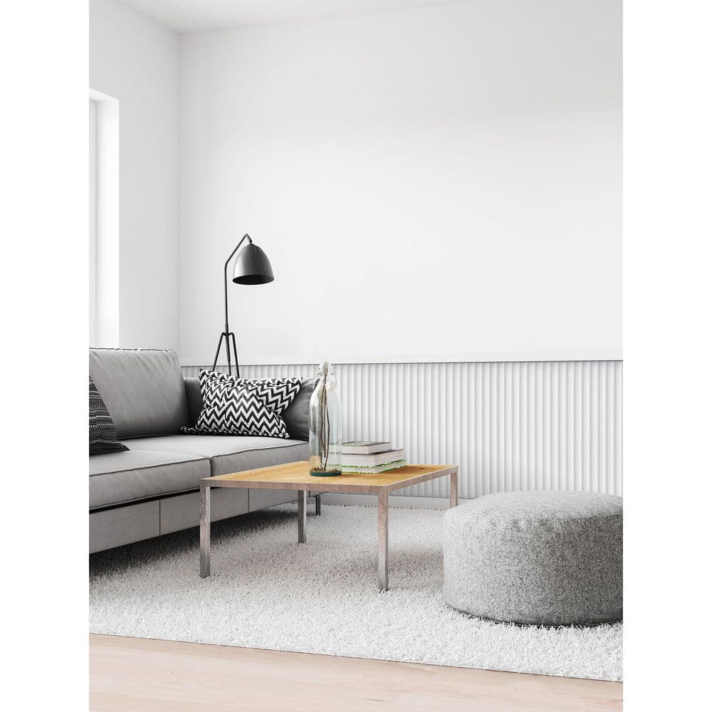 Primed White Polyurethane Textured Panel Moulding Set of 12