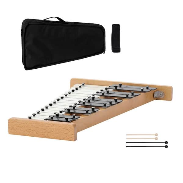 SKYSHALO Glockenspiel Xylophone, 27 Notes Percussion with Metal