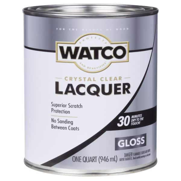 Watco 1 qt. Clear Gloss Lacquer Wood Finish (6-Pack)