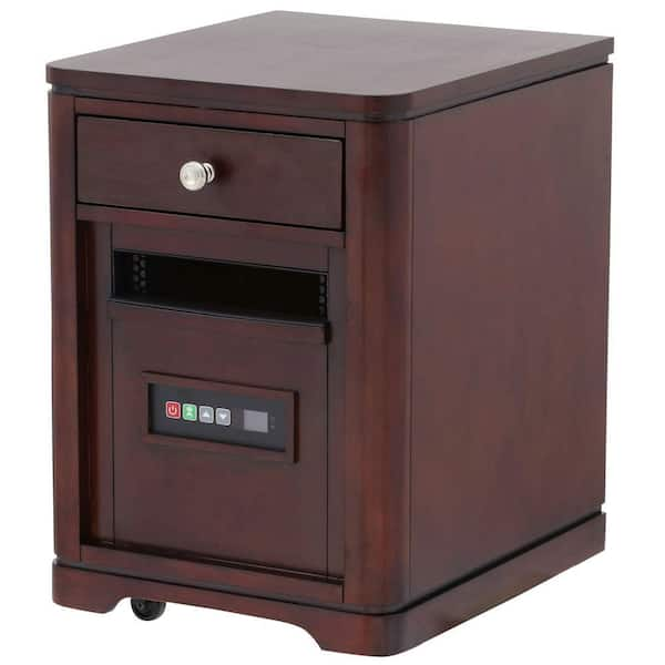 Twin Star 1500-Watt 6-Element Infrared Quartz Portable Heater with Remote Control - Midnight Cherry