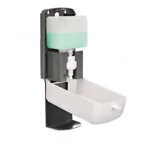 40 oz.. Automatic Foam Hand Sanitizer Soap Dispenser in White with Drip Tray