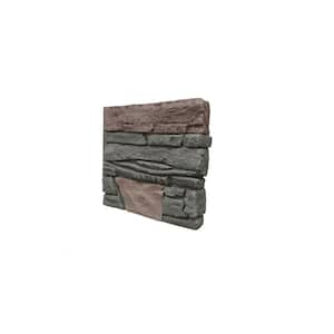 Stacked Stone Keystone 12 in. x 12 in. Faux Stone Siding Sample